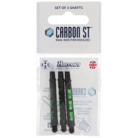 Harrows Carbon ST Schaft, MEDIUM, 2BA, schwarz-grün, 3 Stück