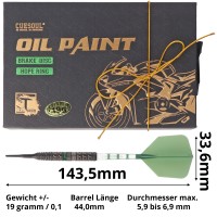 Softdart, 90% Tungsten Oil Paint Finish, grün, 19 Gramm