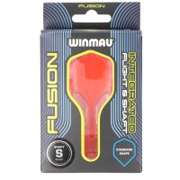 Winmau Fusion Dart Flight und Shaft, Standard, orange, short, 22mm