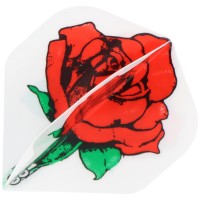 Designa Dartflight Rote Rose, 100 Micron, 3 Stück