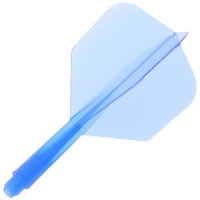 Dartflight Zero Stress, Small S, short, transparent Blau, 21,5mm