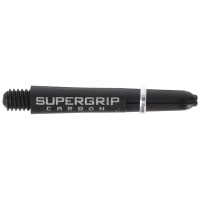 Supergrip Carbon Dart Shaft short, schwarz, silber