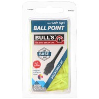 Bull&#39;s Ball Point Softspitzen, 6mm, neongelb, 100 Stück