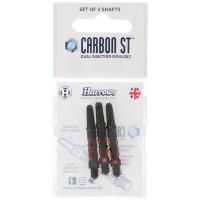 Harrows Carbon ST Schaft, SHORT, 2BA, schwarz-orange, 3 Stück