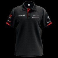 Winmau Pro-Line Poloshirt, schwarz, Größe XXXL