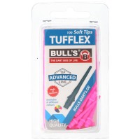 Bull&#39;s Tufflex Dartspitzen, 26mm, lang, pink, 100 Stück