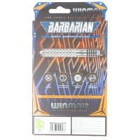 Barbarian Steeldart, Inox-Stahl silber schwarz, 24 Gramm